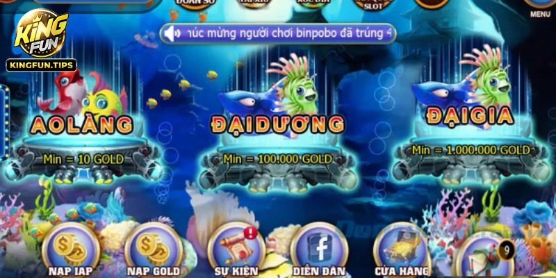 Những tựa game bắn cá 3D hot nhất Kingfun